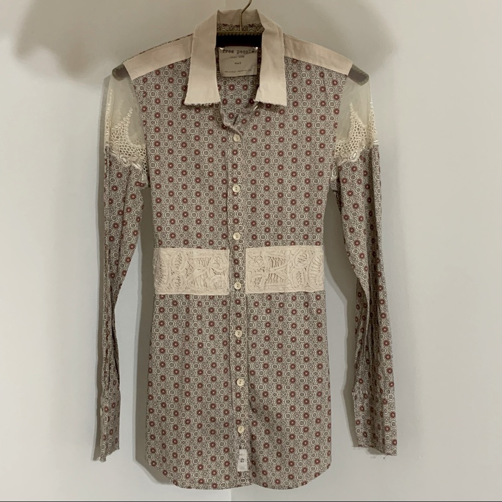 *NWOT* Free People Button Down Shirt - Picture 3 of 11